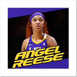 Angel Reese Purple Posters and Art